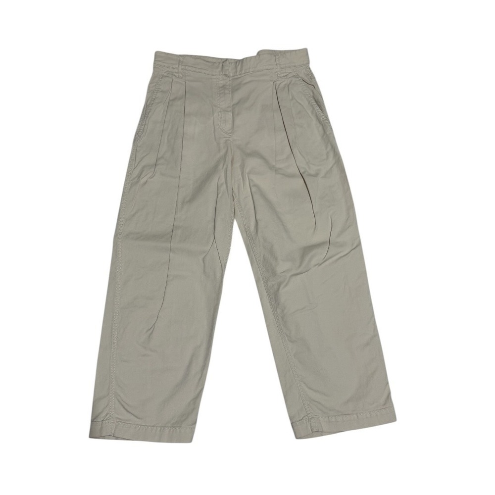 Brunello Cucinelli Pants IT 46 US 10 Beige Cotton Made in Italy Quiet Luxury